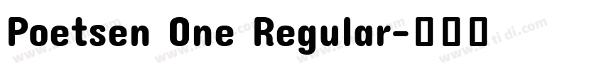 Poetsen One Regular字体转换